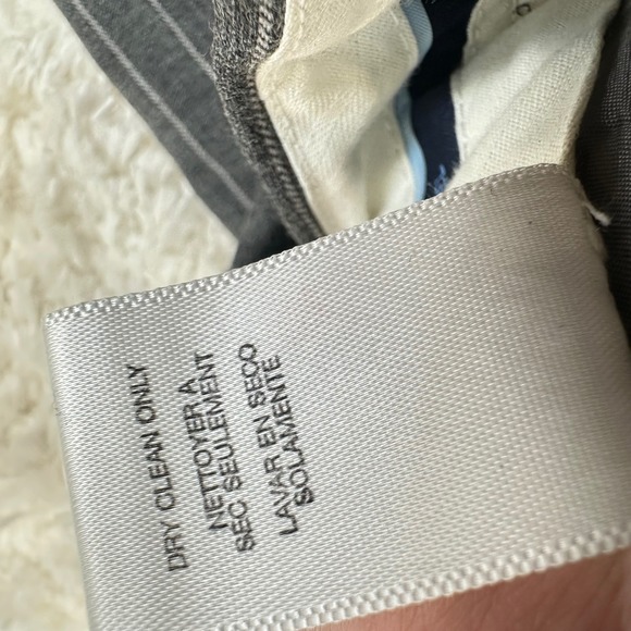 Michael Kors Women's 16 Gray Striped Pencil Skirt Office Wool Blend Academia - Picture 8 of 13